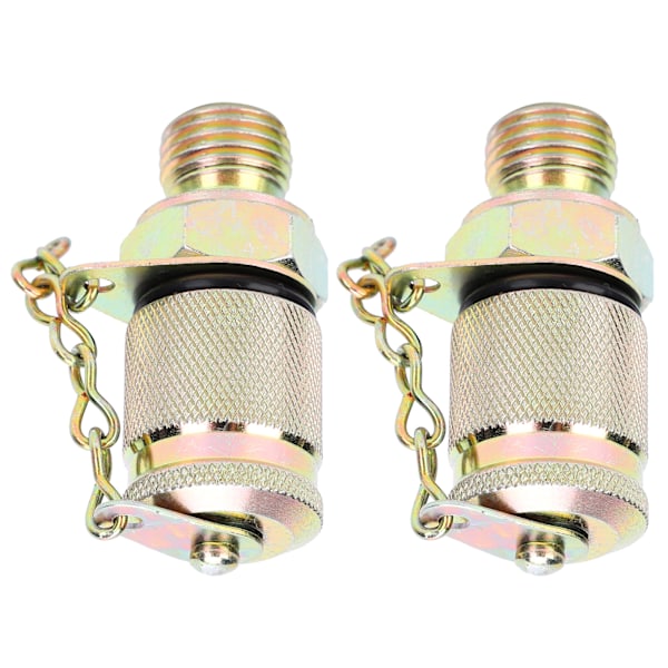 2 stk Hydraulisk testadapter Højtryks slangetilslutning Målepunktforbindelsesværktøj M10 x 1-M12 x 1,25