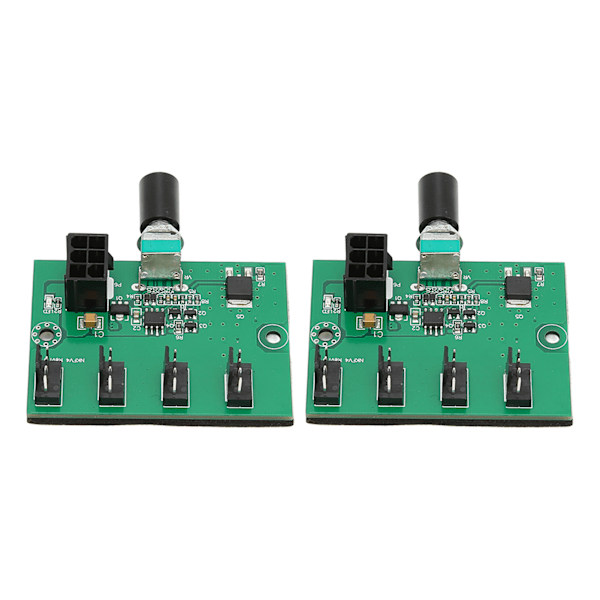 2ST PC-tuulettimien nopeuden säädin PWM 2Pin 3Pin 4Pin tuuletinsovitin 4-tie shuntti 12V nopeuden säädin 6-napaisella virtapikaluksella