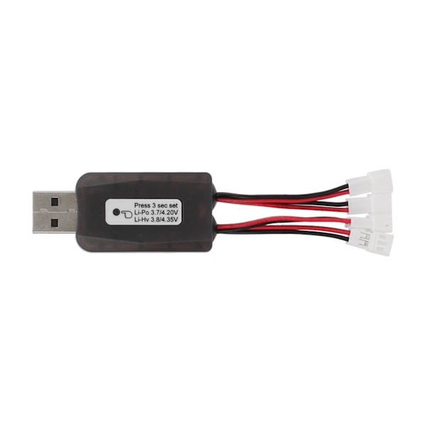 CX405 4CH Micro USB Batterilader til 1S 3.7V Lipo LiHV 3.8V Batteri til RC Helikopter