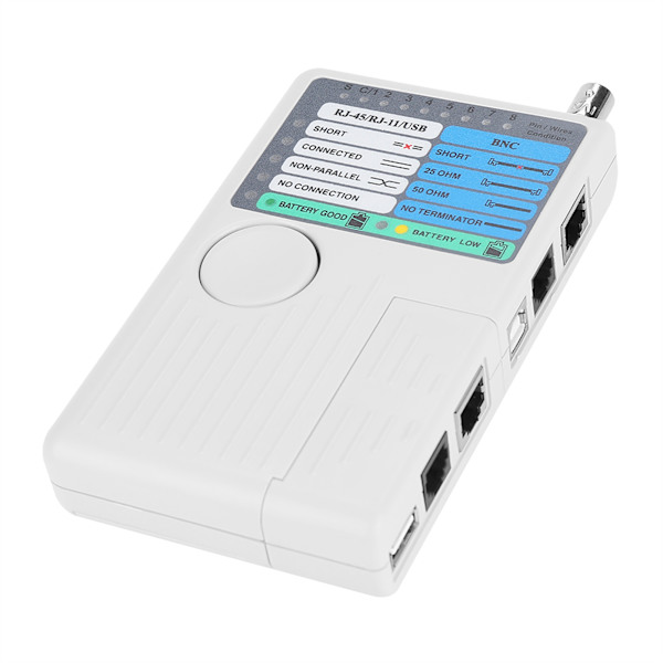 4-i-1 Bärbar LAN Nätverkskabel Tester Fjärrkontroll RJ11 RJ45 USB BNC för UTP STP-kablar Tracker