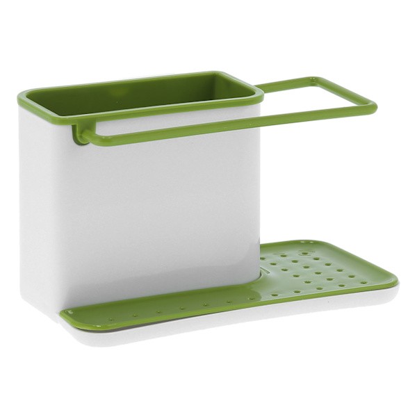 Dräneringsställ Disktrashållare Badrumsförvaring Organizer Desktop Tvålbehållare Badrum Duschtillbehör för badrum Dusch Kök ToalettGrön