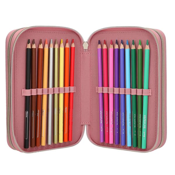 Miss Melody Trippelpennfodral Dusty Rose multifärg multicolor