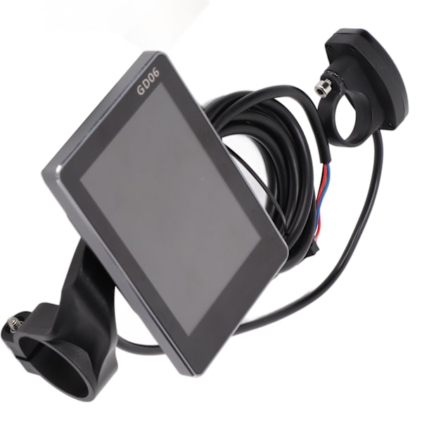 Elcykel LCD-skærm GD06 Cykelcomputer Hastighedsmåler med 36V 48V LED til modifikationsreparation