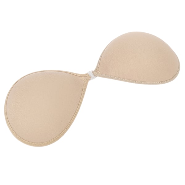 Axelbandslös självhäftande BH Rygglös Push Up One Piece 3/4 kopp Deep V Seamless Silikon BH för Bröllopsklänning D