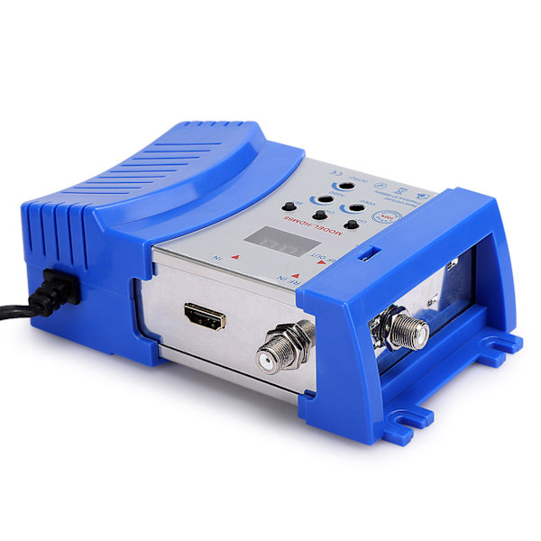 【NX】HD Modulator HDM68 Analog High Definition Multimedia Interface RF VHF / UHF Frekvens Datatilbehør EU-plugg 100‑240V