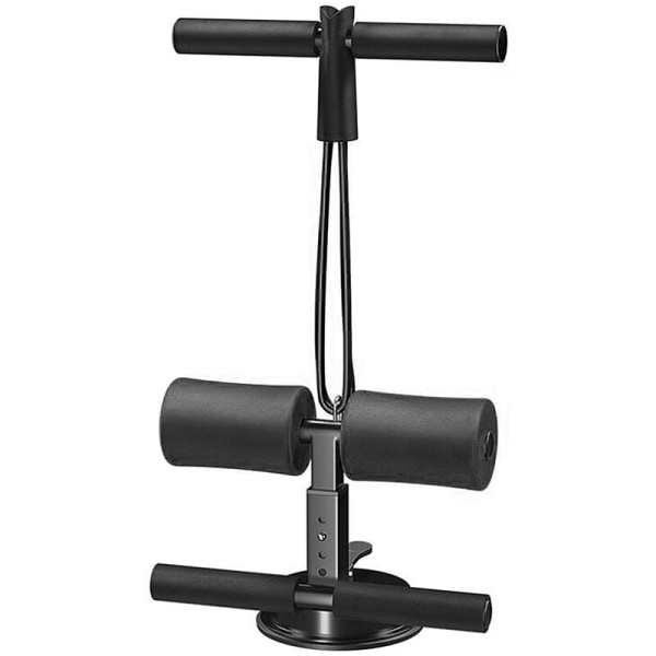 Bærbar Pull Up Bar med elastisk strekktau 4 Justerbar høyde Push Up Trainer Muskeltreningsutstyr, modell: svart