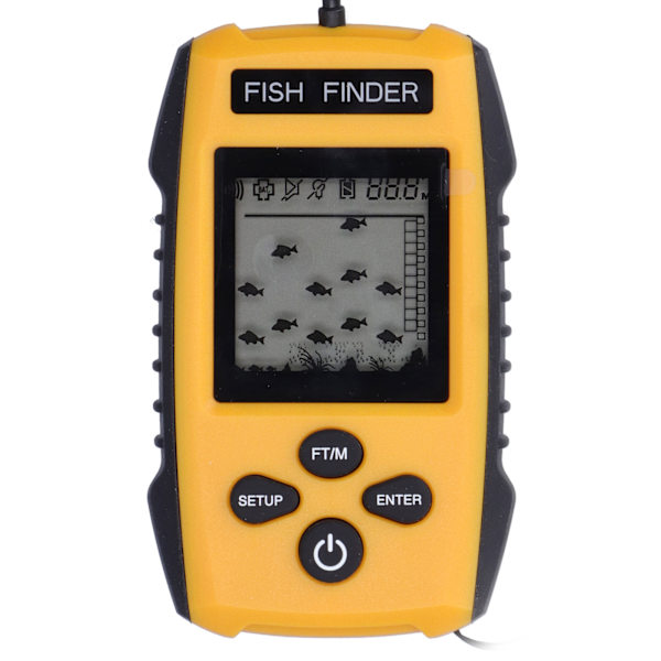 Fish Finder LCD LED Visuellt ekolod Larm Fiskegivare för utomhusaktiviteter