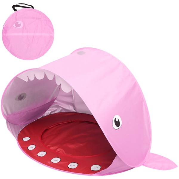 Nytt produkt Beach Shark barnetelt, vanlig modell rosa