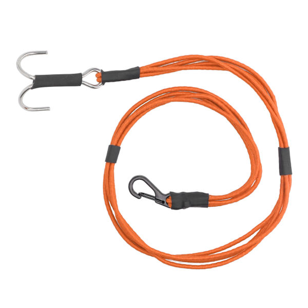 RC Crawler Kinetic Winch Strap Elastisk Rescue Drag Trailer Rep Strap med krokar för 1/10 1/8 RC Car Orange