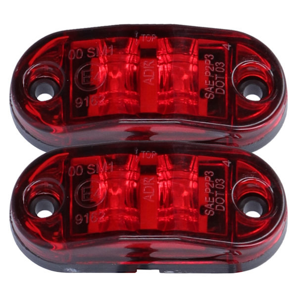 10-30V 2LED sivuvilkkuvalo Kirkas suuntavilkkuvalo autoihin Kuorma-autoihin Perävaunuihin Matkailuautoihin Punainen