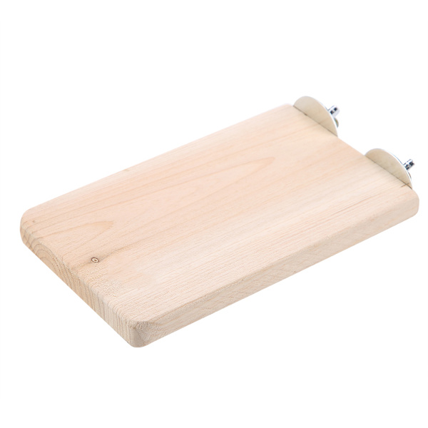 Litet husdjur Naturligt trä Stativ Plattform Leksak Rektangulär Trä Hoppa klättring Springboard leksak