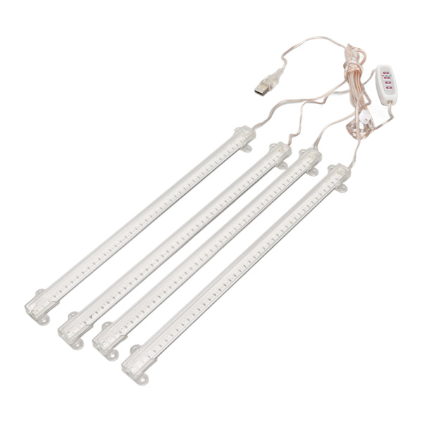 Plantevækstlys 4 Hoveder USB-stik Dæmpbar Timerfunktion Fuld Spektrum LED Vækstlys til Indendørs Hjem Sukkulenter Sollys 4000K 168LEDs