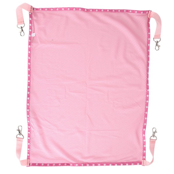 Vinter Sommer To-siders Multifunksjonell Bærbar Pustende Mesh Hundeseng for Katter og Hunder (Rosa L)