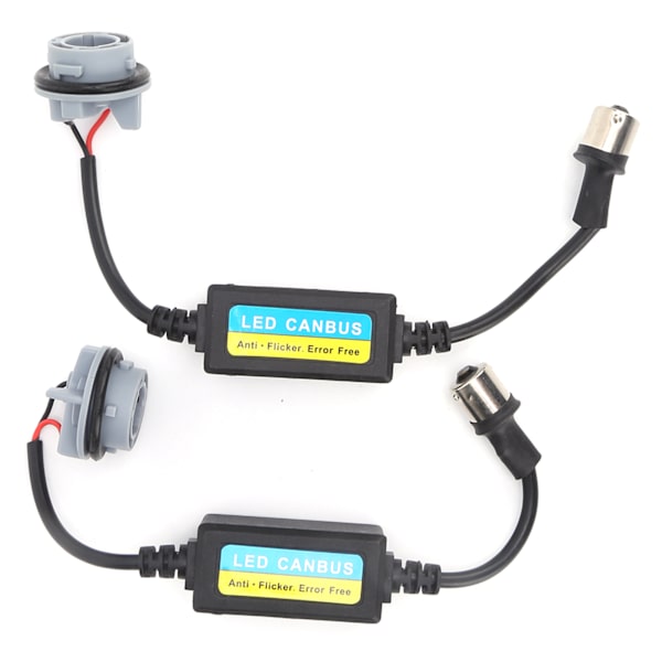 【NX】2 stk 1156 LED-dekoderpære Advarsel Canbus Feilfri Canceller 12V Kompatibel med bil