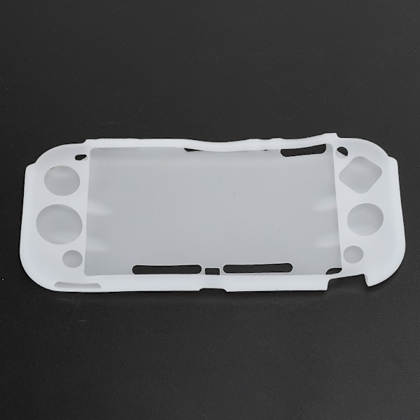 Allomfattande skyddande skalskydd Silikonfodral för Switch Lite-konsolspelmaskin (transparent vit)