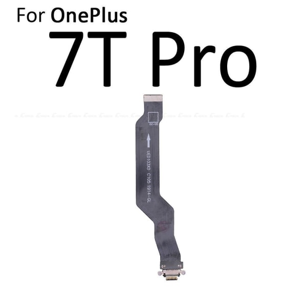 För Oneplus 3 3t 5 5t 6 6t 7 7t 8t 9 9r 8 Pro Type C USB Laddningsport Dockanslutning Flexkabel Ersättningsmonteringsdelar For OnePlus 7T Pro