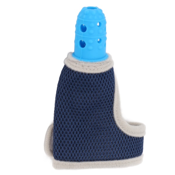 Baby Finger Guard Silikonbitring Andas handledsband Finger sugande Stoppskydd för småbarn Blå