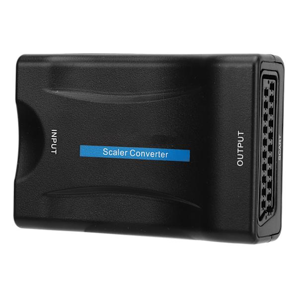 HD Multimedia Interface til Scart Konverter ABS Video Adapterboks for TV DVD-spillere