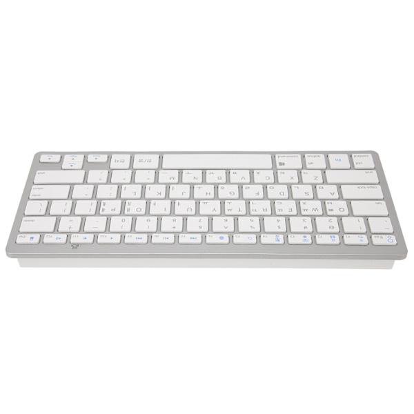 Trådløst tastatur Mini 78 taster Ultratynn bærbar hvit datamaskin tastatur for Android for OS X for IOS for Windows Koreansk