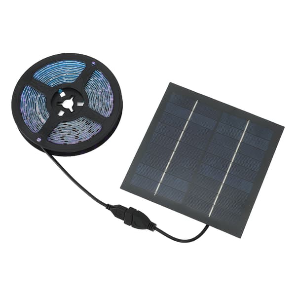 Solenergi 5M LED Plantedyrkingslys Innendørs planter Dyrkingslysstriper med solcellepanel