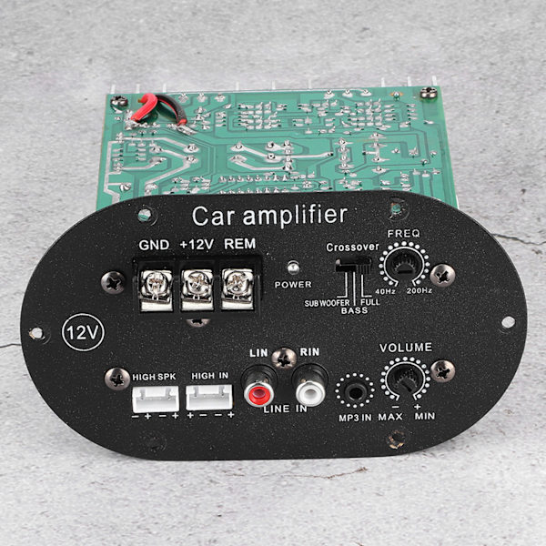 Bilstereoförstärkarkort 120W 12V Pure Full Tone Bas Subwoofer Core Auto Stereo Högtalarförstärkare