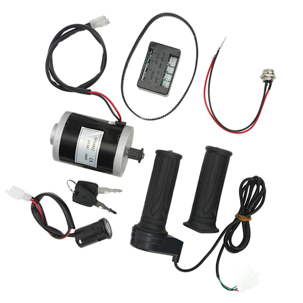 24V 100W Elektrisk Motorsett Synkron Girkasse Motor med Kontroller Lader Lås for Elektriske Scootere Sykler Tricycles