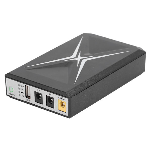 Afbrudsfrit strømforsyningsbatteri 8800mAh Kompakt UPS-system med høj kapacitet til kamera WiFi-router 9VDC-indgang