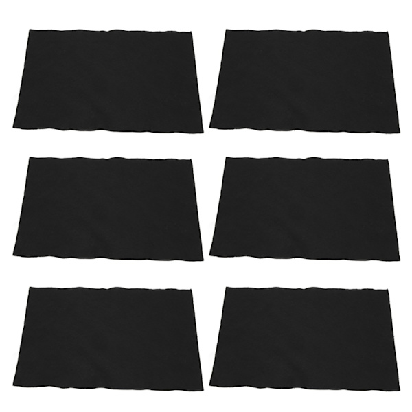 50 STK Rengøringsklud til ruder Tyk spejlrengøringsklud til Campingvogn Yacht Sort 20 cm X 30 cm / 7,9 X 11,8 tommer