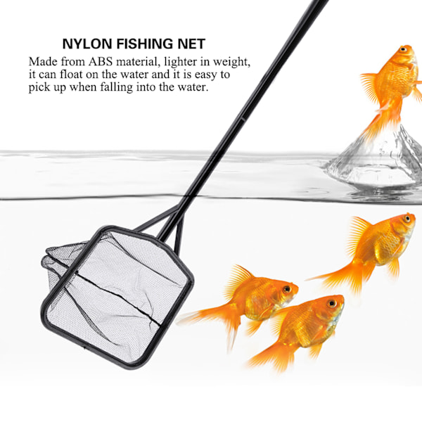 Akvariumfisknät Lättviktigt stort nylonfisknät för akvarium (M)