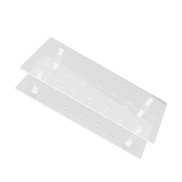 Cake Pop Holder Akryl 21 Hull Gjenbrukbar Transparent 2-lags Cake Pop Stativ Display Holder for Bryllup Baby Shower Bursdag