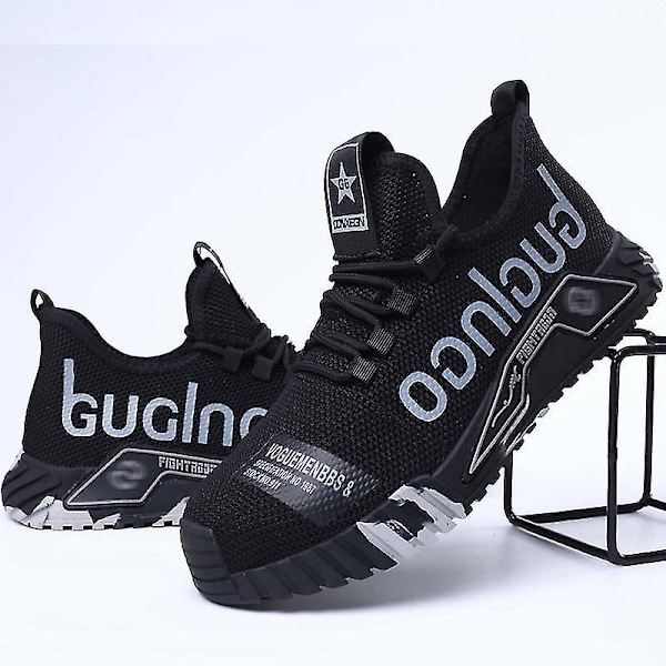 Arbetssneakers Ståltåskor Herr Säkerhetsskor Punkteringssäkra Arbetsskor Stövlar Mode Inde Black 43 Black 43