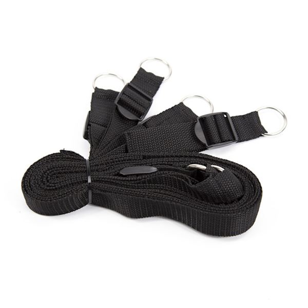 Mjukt lädermanschettset Justerbara remmar Kit för hand-handled-ankel fitnessövningar Bälte