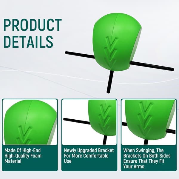 Golf Training Aid Golf Swing Trainer for Correcting Posture and Technique Golf Training Tool. Green Green