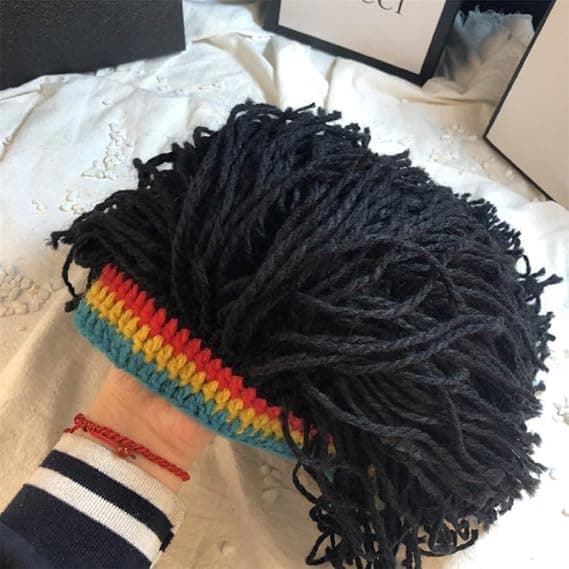 Creative Knitted Hat Funny Cap Parties Wig Cap Cosplay Dreadlocks Hats for Men Women BA20