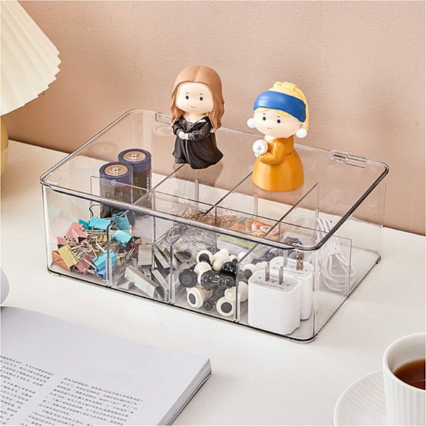 Kaffetillbehör Organizer PET Avtagbar Transparens Baffel Tepåse Paket Organisatörer för Kaffe Te Sockförvaring