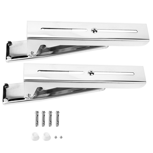 2x Kök Rostfritt Stål Mikrovågsugn Konsol Robust Fällbar Stretch Väggmonterad Hylla