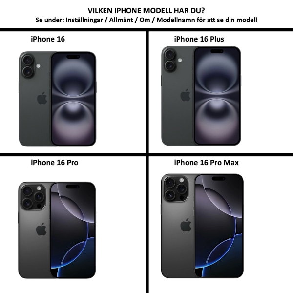 Iphone 16 Pro Max skal fodral Army V3 Transparent