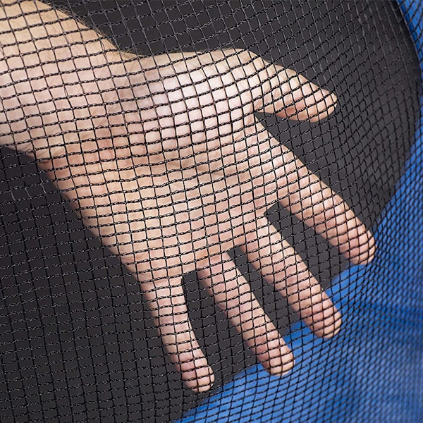 Säkerhetsnät för trampolin Ø 183 cm, reservnät för trädgårdstrampolin med 6 stolpar, nät utanför, reservdel rivfast, UV-beständigt