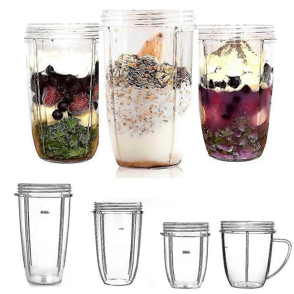 Erstatningskopp for Nutribullet Erstatningsdeler 18/24/32oz for Nutri Bullet 600w og 900w 24OZ