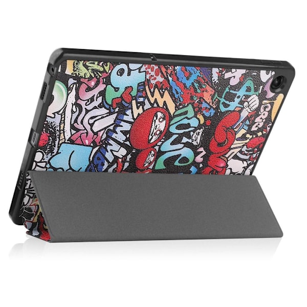 Tri-fold Fodral till Lenovo Tab M10 Plus Gen 3 - Graffiti multifärg
