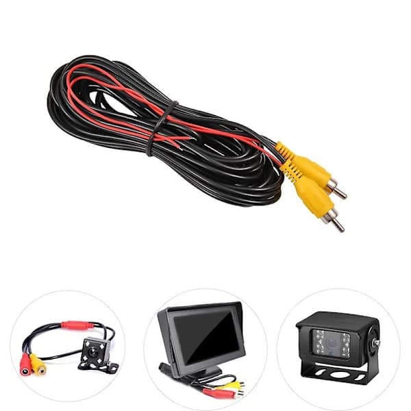 10m RCA videokabel trådløs videosender mottaker for ryggekamera