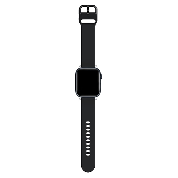 Soft Silikonarmband Apple Watch Series 10 46mm Svart