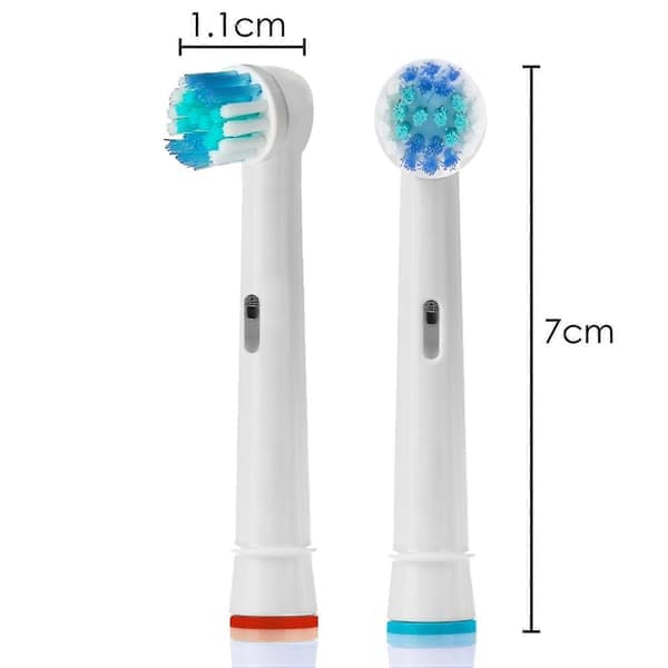 TRIXES 4-pack eltandborsthuvuden Enkelt byte - Kompatibel med Oral B