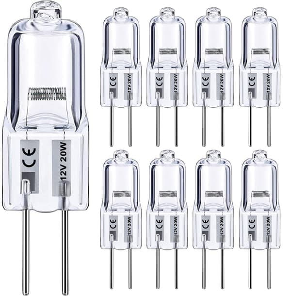 10-pack - G4 Halogenlampor / Stiftlampor - Varmvit - Halogen Varmvit Varmvit Varmvit 20W (10-pack) 20W (10-Pack)