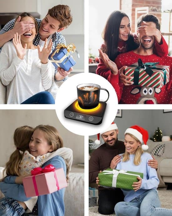 Coasters - Heated Coasters - Mug Holders - With 5 Temperature Settings - Automatic Shut-off - Suitable for Milk - Tea and Hot Chocolate