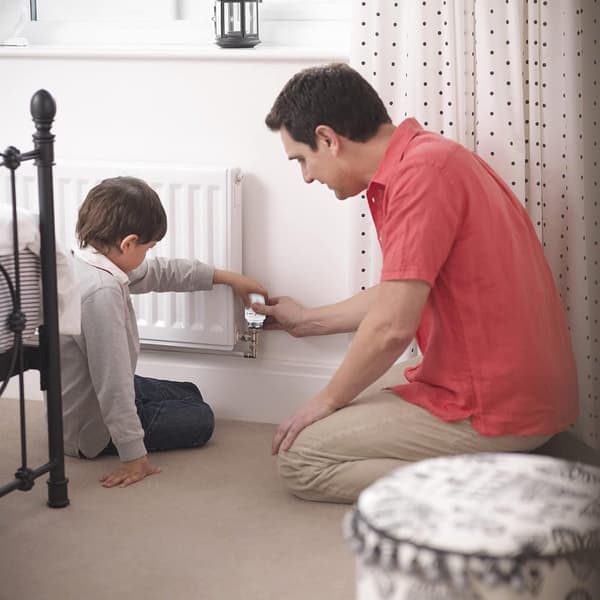 4-delars termostatventilhuvud radiatorventil termostatisk radiatorventil M30 radiatorventil värmeregulator termostatventil M30 1.5 Vit