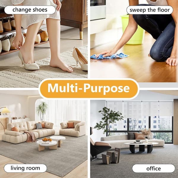 Low Rolling Stool with Wheels Heavy Duty Rolling Stools 360 Degree Rotating for Home Cleaning Garage Repair Stool Work Floor Cleaning