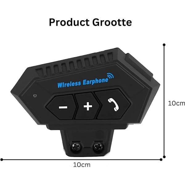 ING Motorcykelhjelm Headset Bluetooth, Med Mikrofon til Hjelm, Vandtæt, Universal Pasform