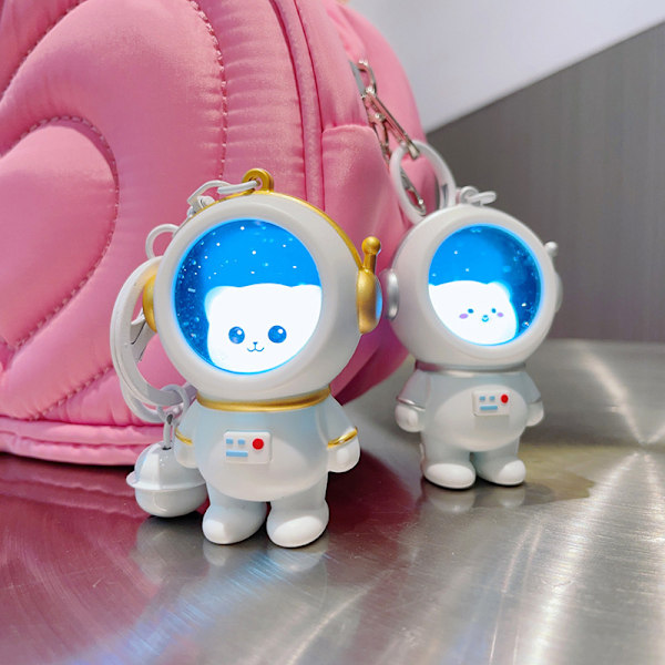 Kreativ stjärnhimmel nattljus astronaut nyckelring Par Glowi A3 A3