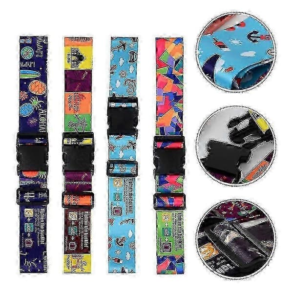 Adjustable Thickened Travel Luggage Straps Suitcase Belt style52